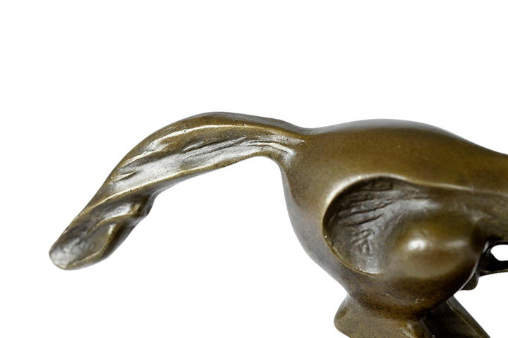 Abstract bronze horse sculpture