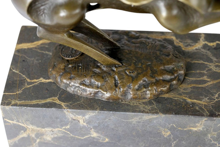 Abstract bronze horse sculpture