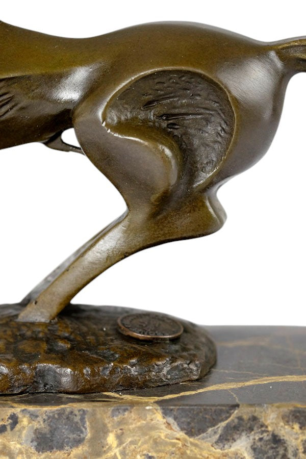 Abstract bronze horse sculpture