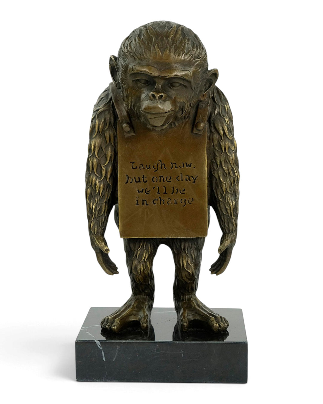 Bronze Sculpture of Laugh Now after Banksy