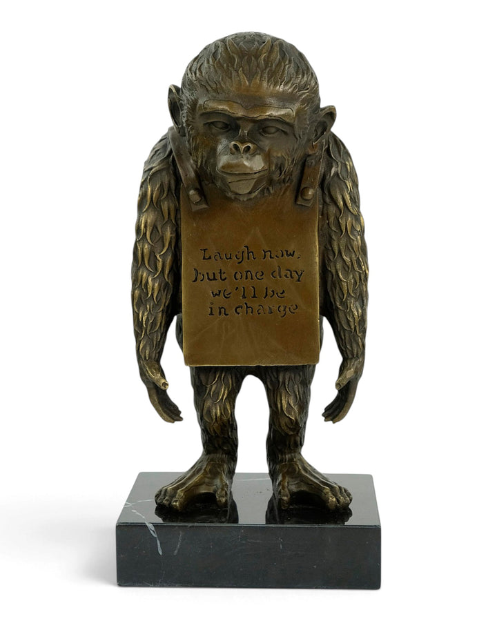 Bronze Sculpture of Laugh Now after Banksy