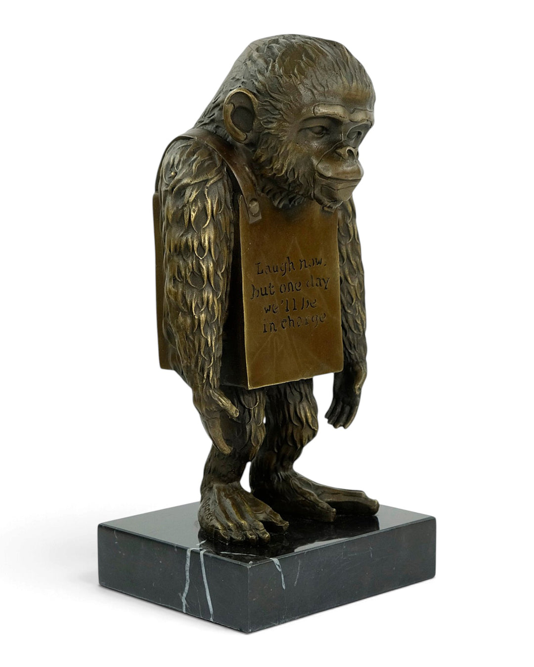 Bronze Sculpture of Laugh Now after Banksy