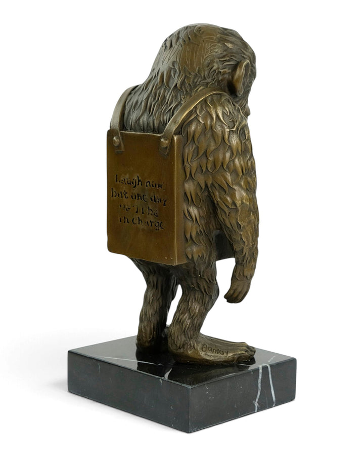 Bronze Sculpture of Laugh Now after Banksy