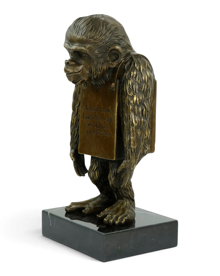 Bronze Sculpture of Laugh Now after Banksy