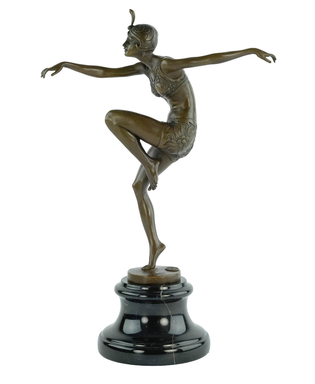 Bronze sculpture of a dancer named 'Con Brio'