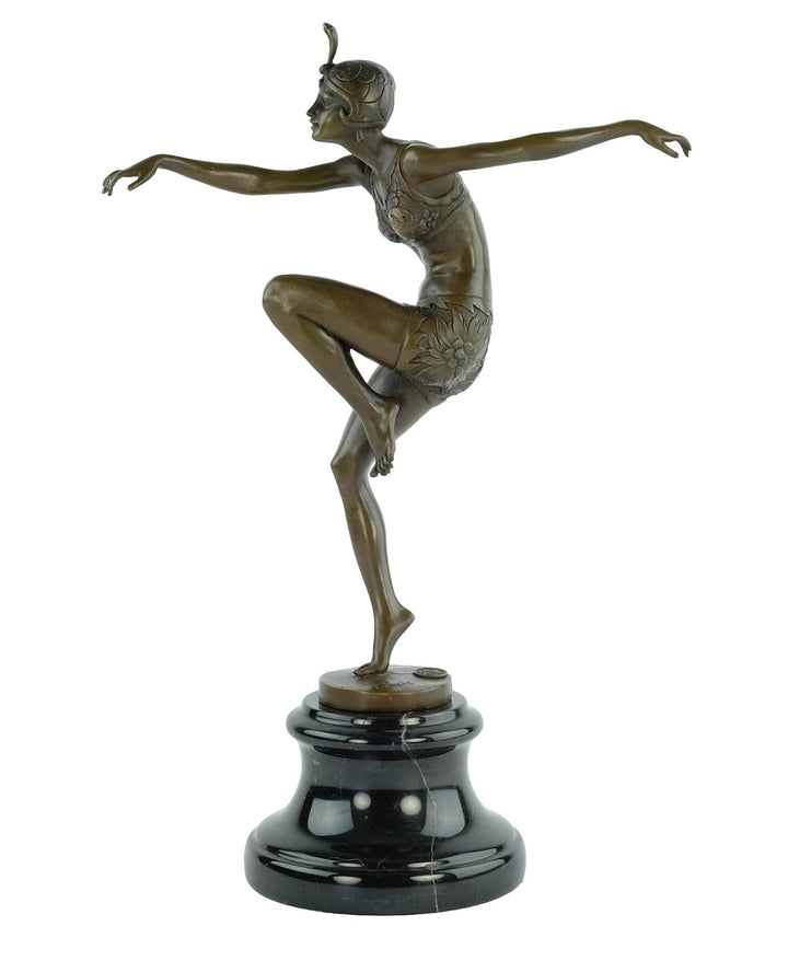 Bronze sculpture of a dancer named 'Con Brio'