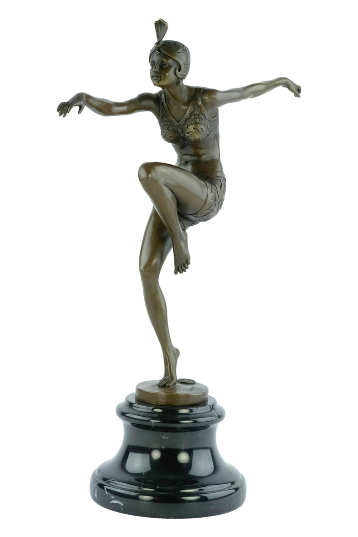 Bronze sculpture of a dancer named 'Con Brio'