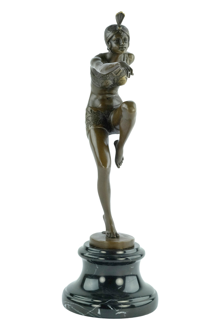 Bronze sculpture of a dancer named 'Con Brio'