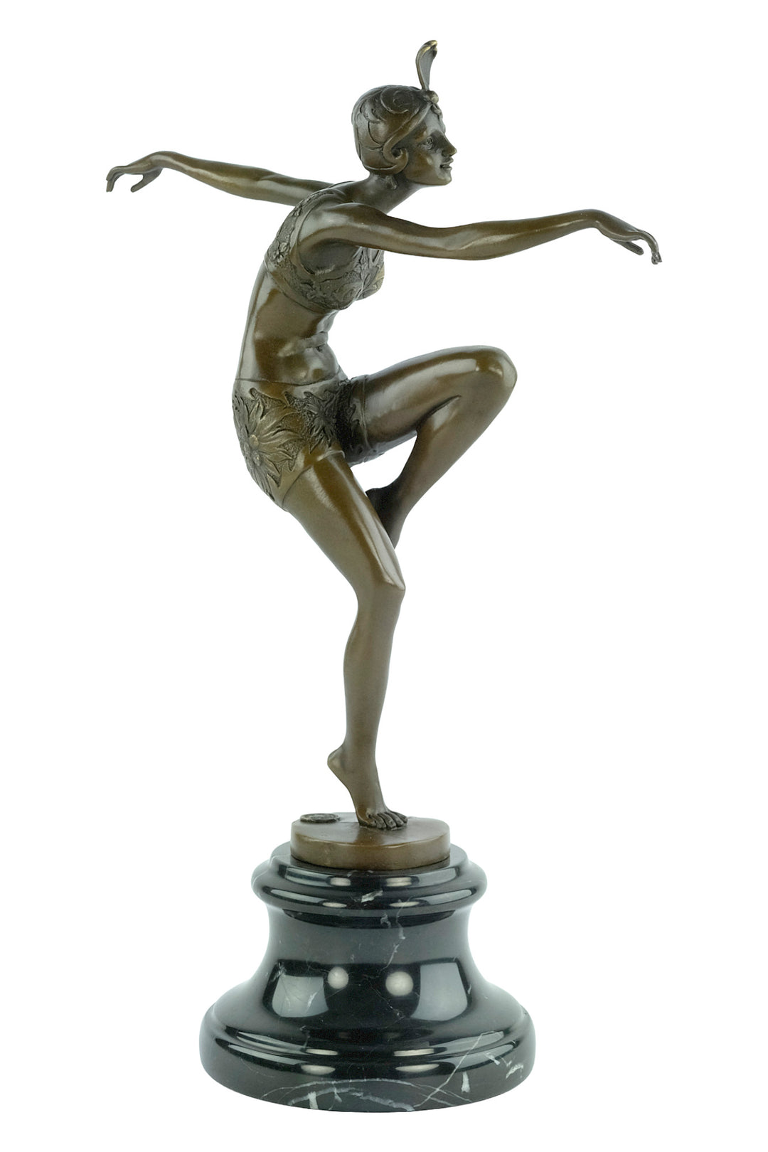 Bronze sculpture of a dancer named 'Con Brio'