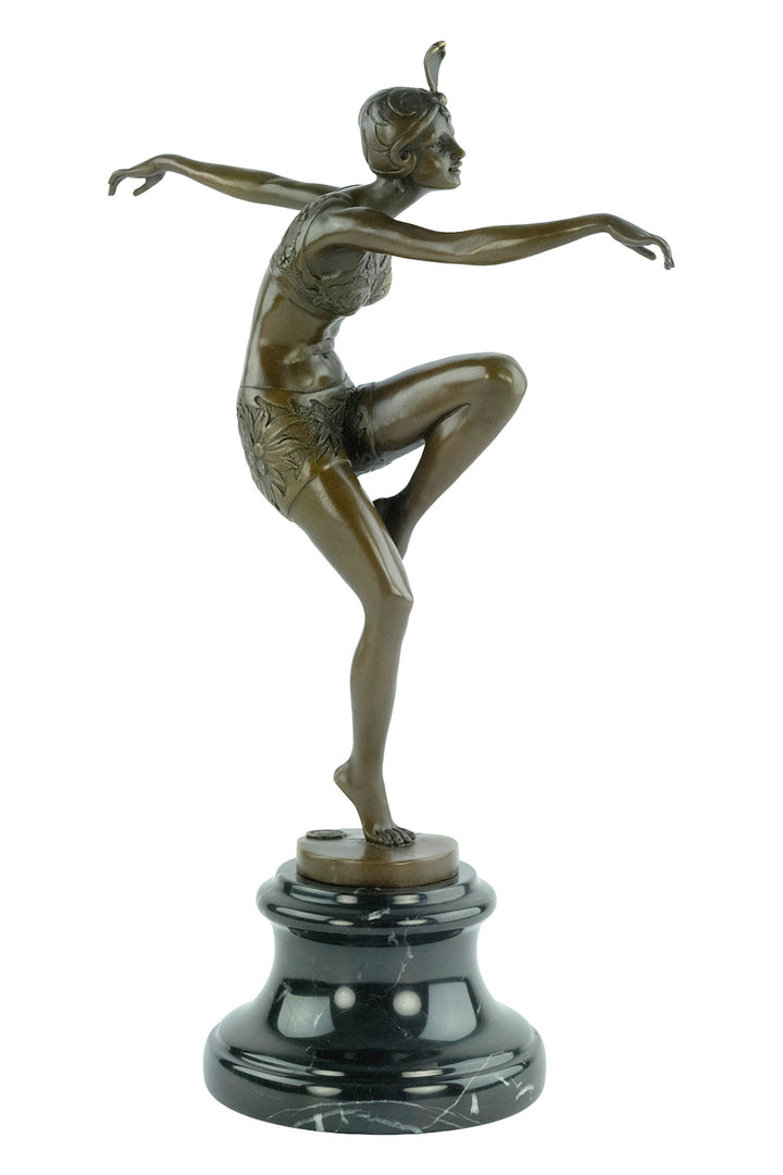 Bronze sculpture of a dancer named 'Con Brio'