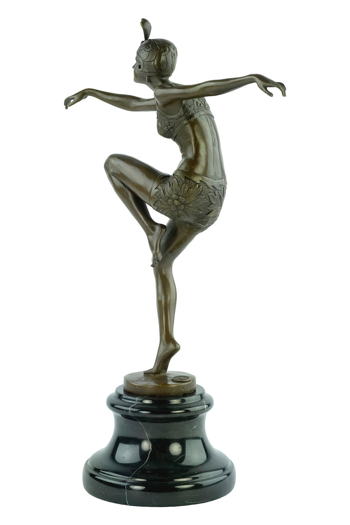 Bronze sculpture of a dancer named 'Con Brio'