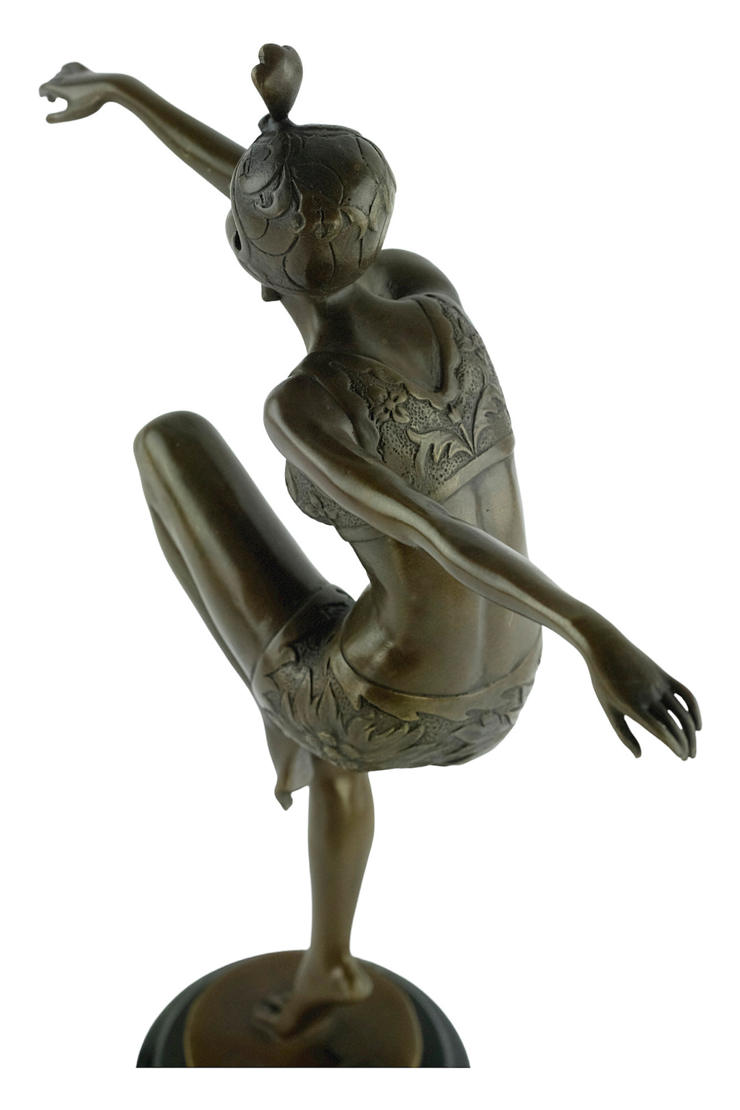 Bronze sculpture of a dancer named 'Con Brio'