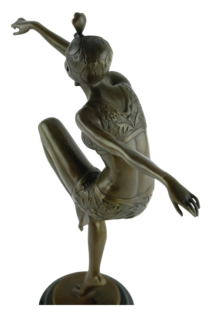 Bronze sculpture of a dancer named 'Con Brio'