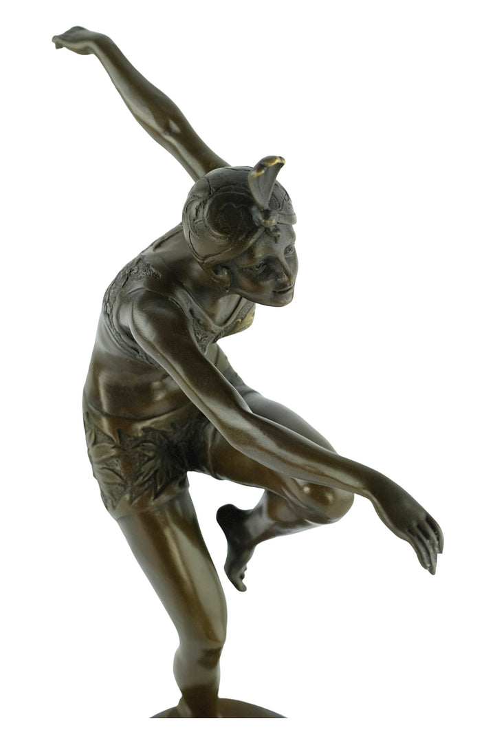 Bronze sculpture of a dancer named 'Con Brio'