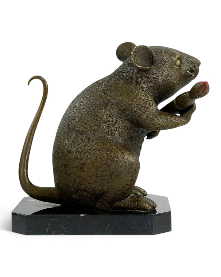 Bronze Sculpture of Love Rat after Banksy