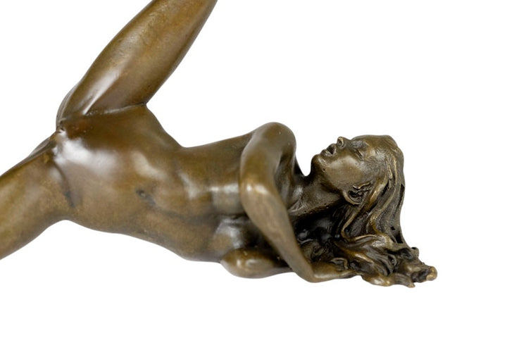 Bronze sculpture of a male and female couple having sex