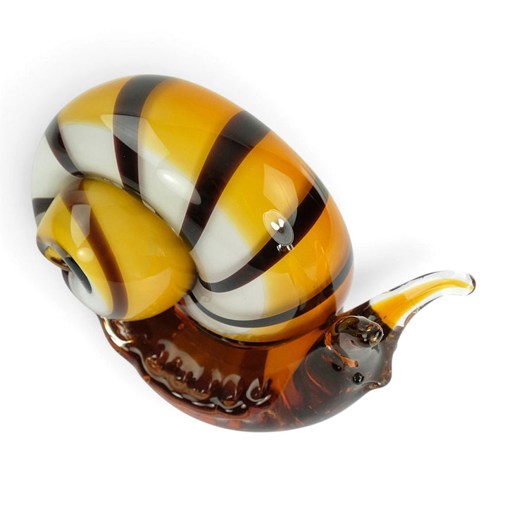 Escultura de cristal de un caracol al estilo de Murano