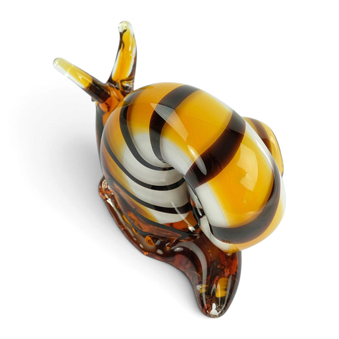 Escultura de cristal de un caracol al estilo de Murano