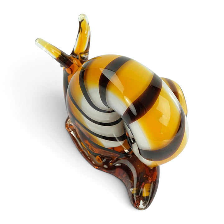 Escultura de cristal de un caracol al estilo de Murano