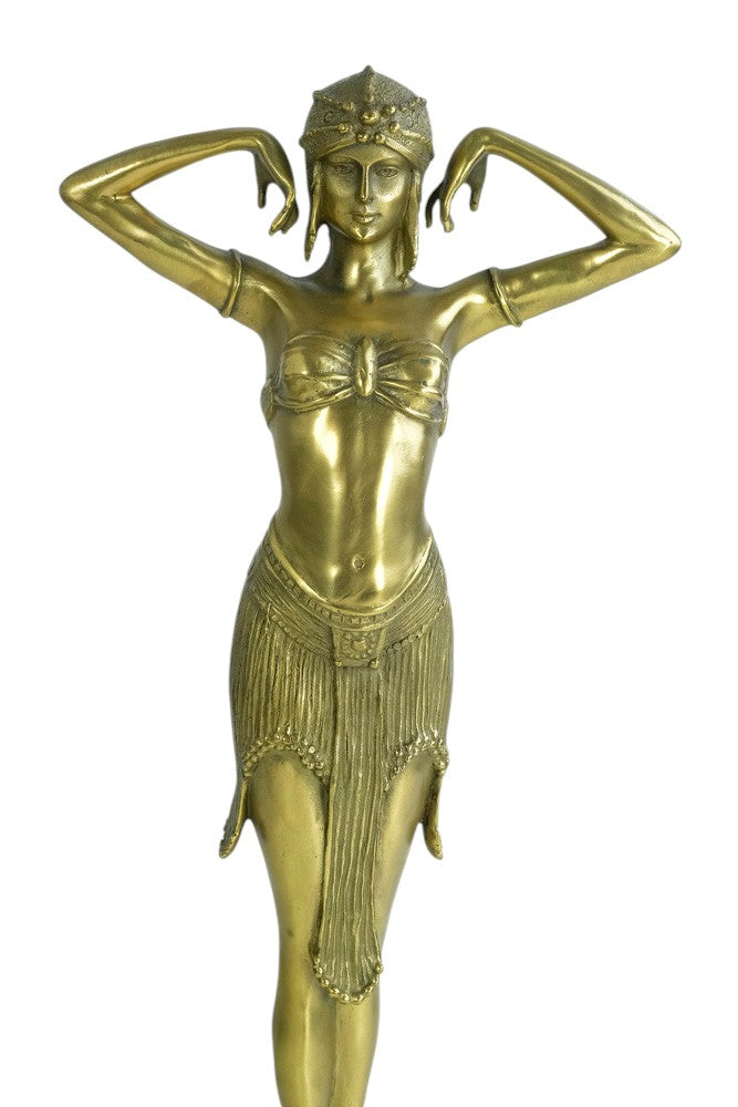 Bronze sculpture of an Egyptian 'Scarab' dancer after Chiparus