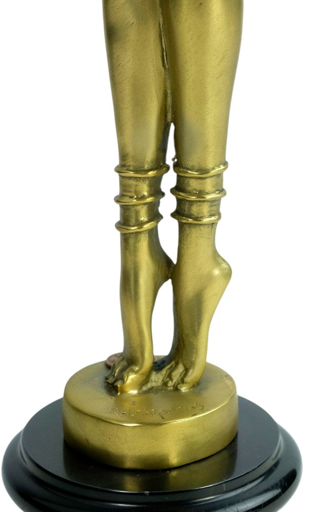 Bronze sculpture of an Egyptian 'Scarab' dancer after Chiparus
