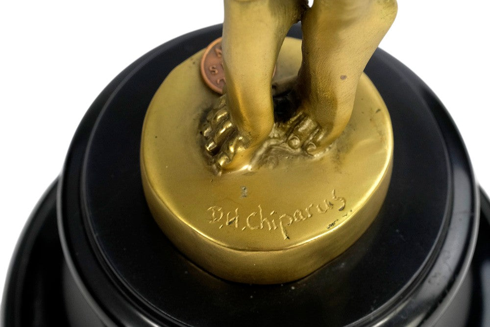Bronze sculpture of an Egyptian 'Scarab' dancer after Chiparus