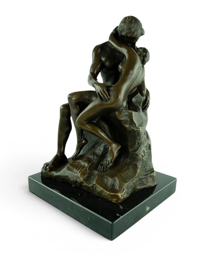 Bronzen beeld "Le Baiser“ naar Rodin