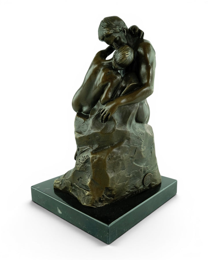Bronzen beeld "Le Baiser“ naar Rodin