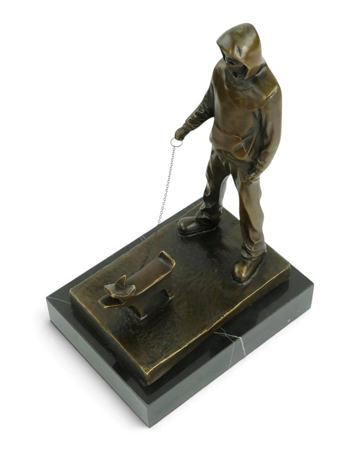 Bronze Sculpture of Choose Your Weapon after Banksy