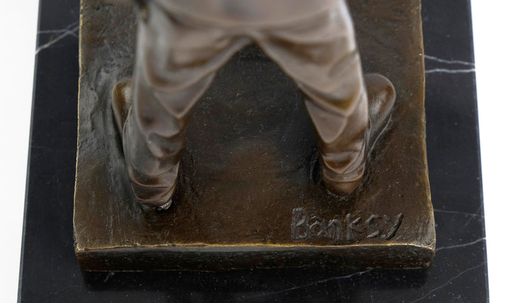 Bronze Sculpture of Choose Your Weapon after Banksy
