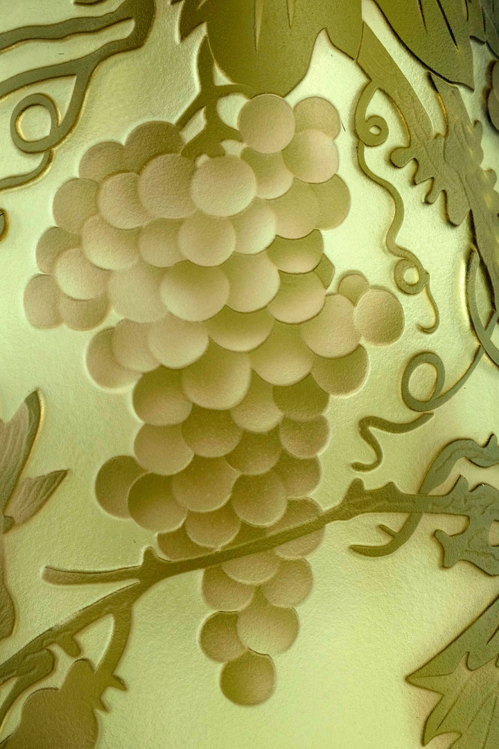 Cameo glass vase with grapevine decoration
