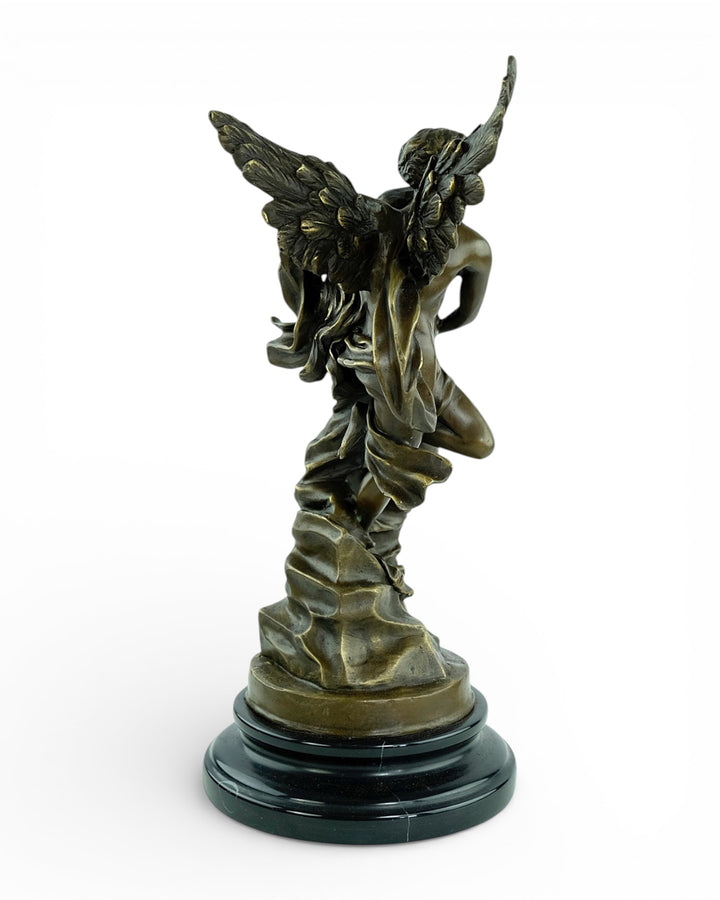 Bronzen beeld van Cupido en Psyche