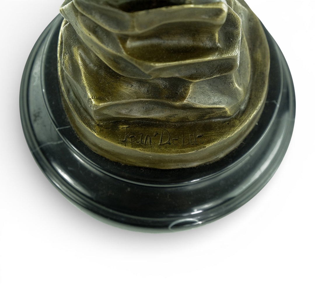 Bronzen beeld van Cupido en Psyche