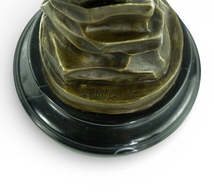 Bronzen beeld van Cupido en Psyche