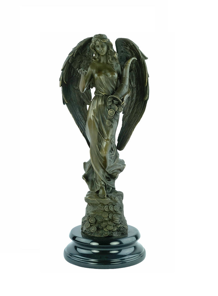 Bronze sculpture of the Roman goddes Fortuna