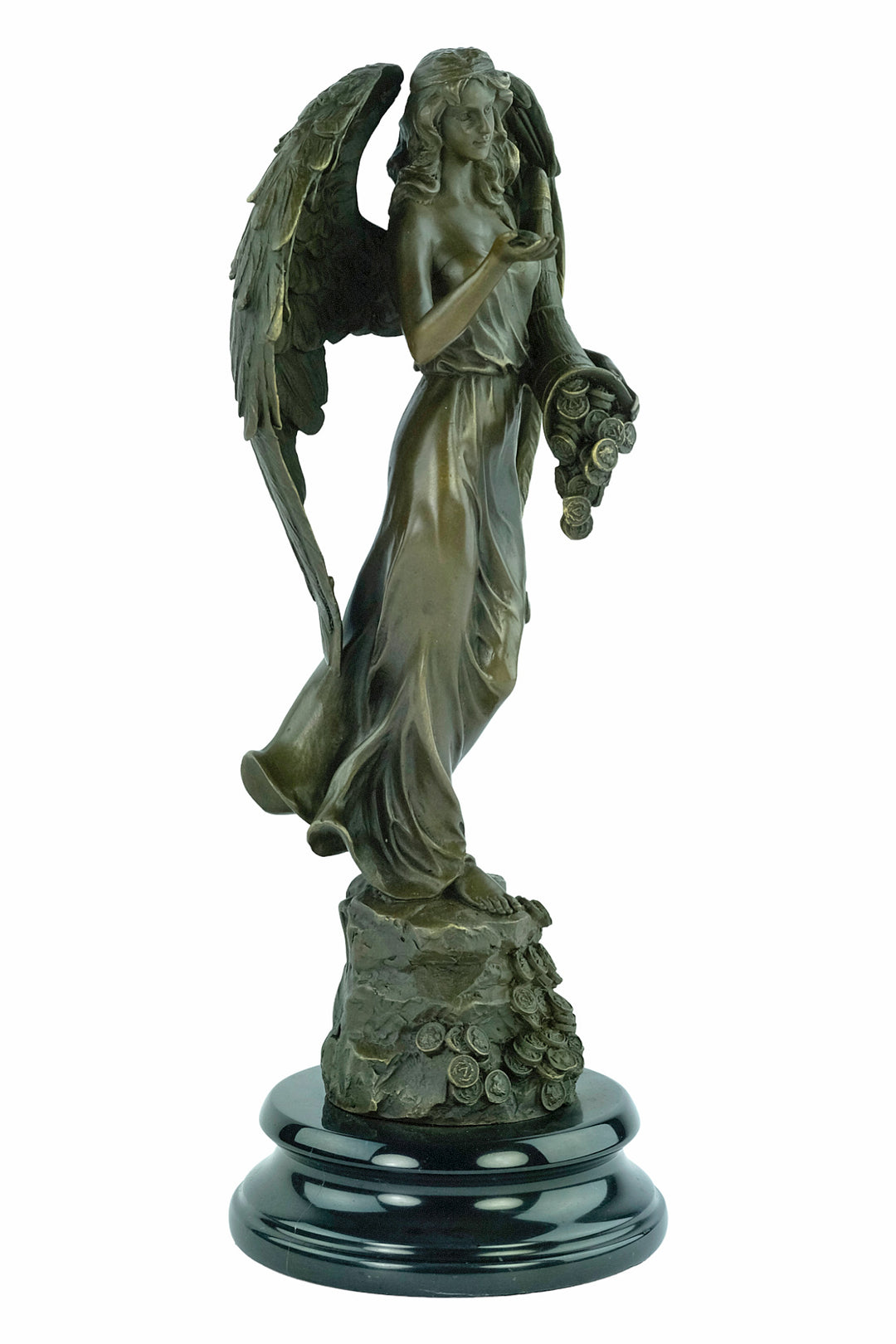 Bronze sculpture of the Roman goddes Fortuna