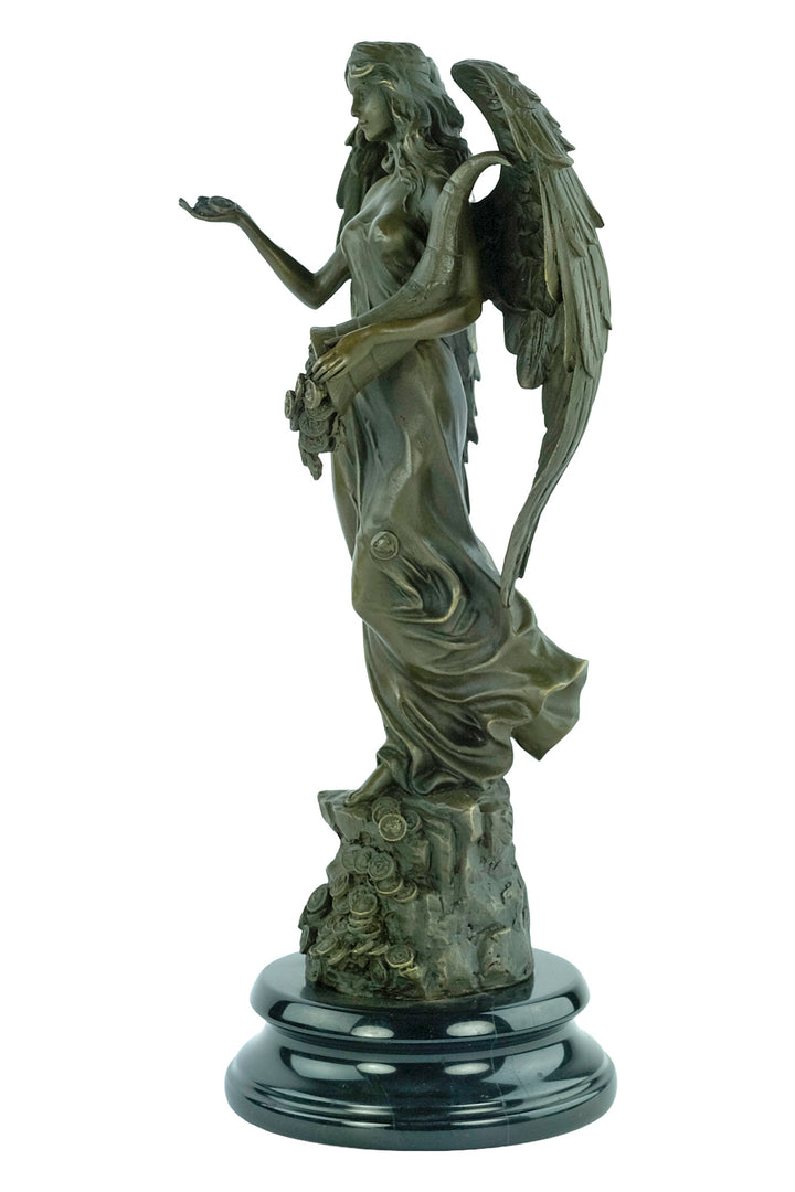 Bronze sculpture of the Roman goddes Fortuna