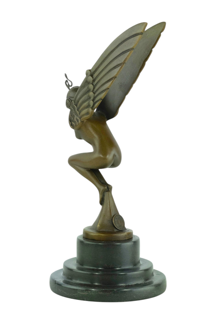 Bronze sculpture of a winged Egyptian female - Art Deco style car mascot