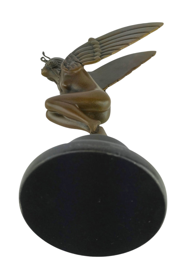 Bronze sculpture of a winged Egyptian female - Art Deco style car mascot
