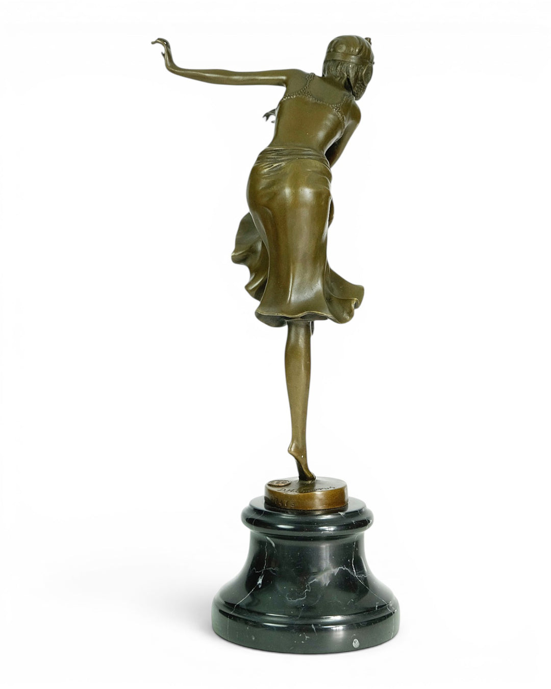 Bronze sculpture of a Hindu dancer in Art Deco style - after Chiparus