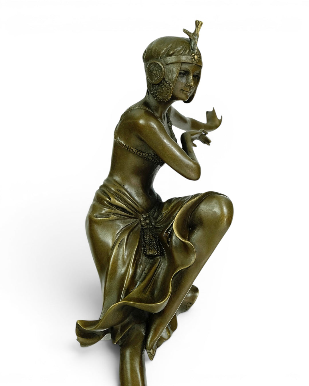 Bronze sculpture of a Hindu dancer in Art Deco style - after Chiparus