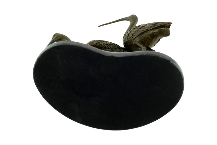 Bronze sculpture of two black-tailed godwits