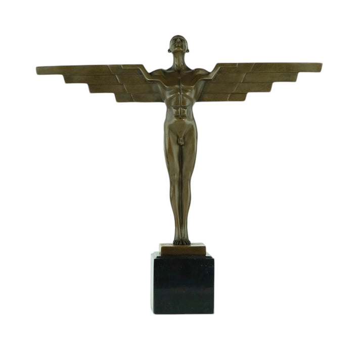 Bronze sculpture of Icarus in Art Deco style