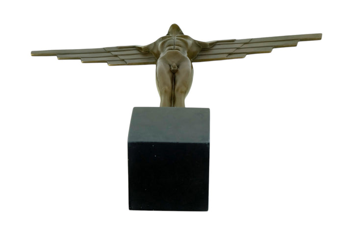 Bronze sculpture of Icarus in Art Deco style