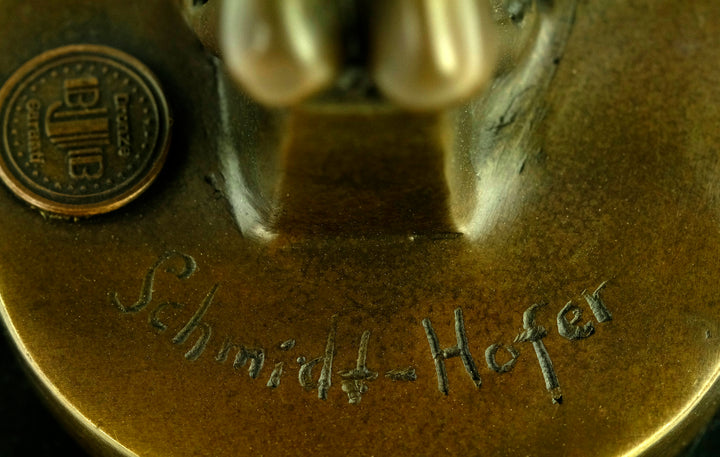 Bronze sculpture of a winged Icarus after Otto Schmidt-Hofer
