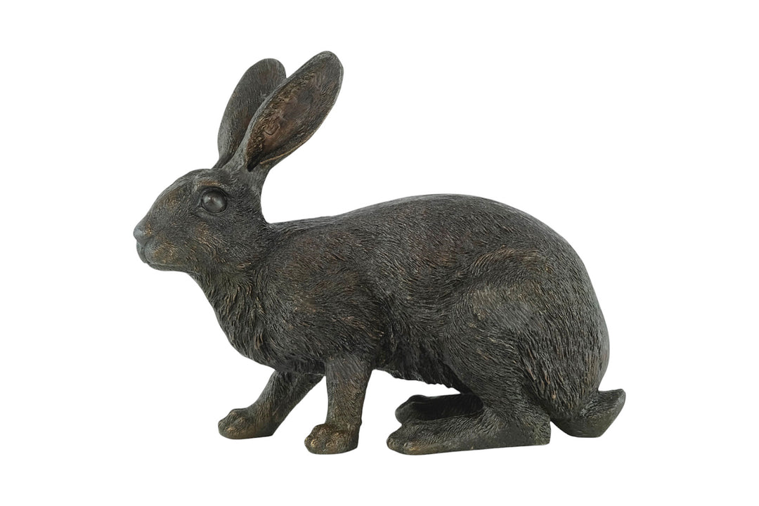 Bronze sculpture of a hare