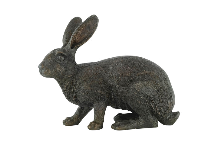 Bronze sculpture of a hare