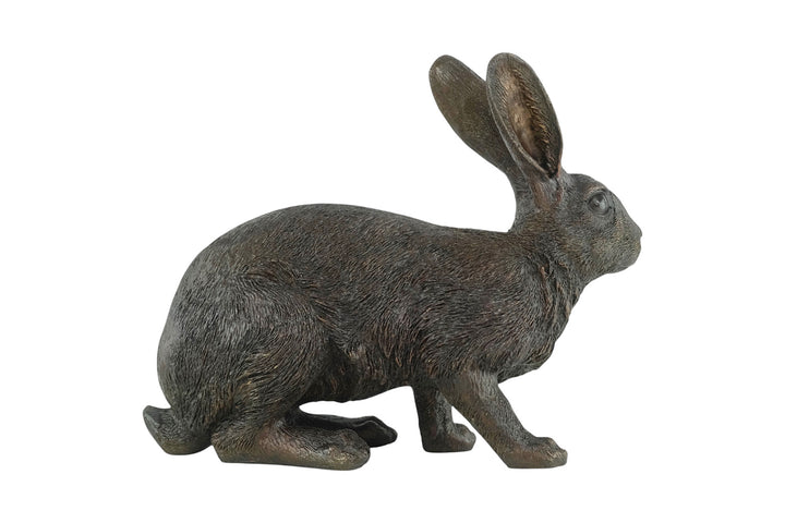 Bronze sculpture of a hare