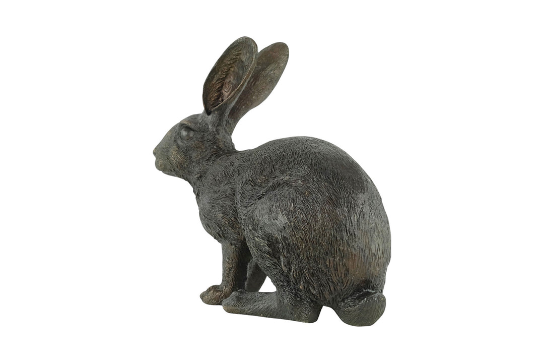 Bronze sculpture of a hare