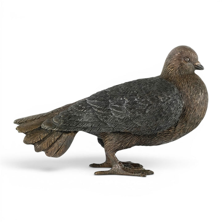 Bronze Sculpture of a Pigeon